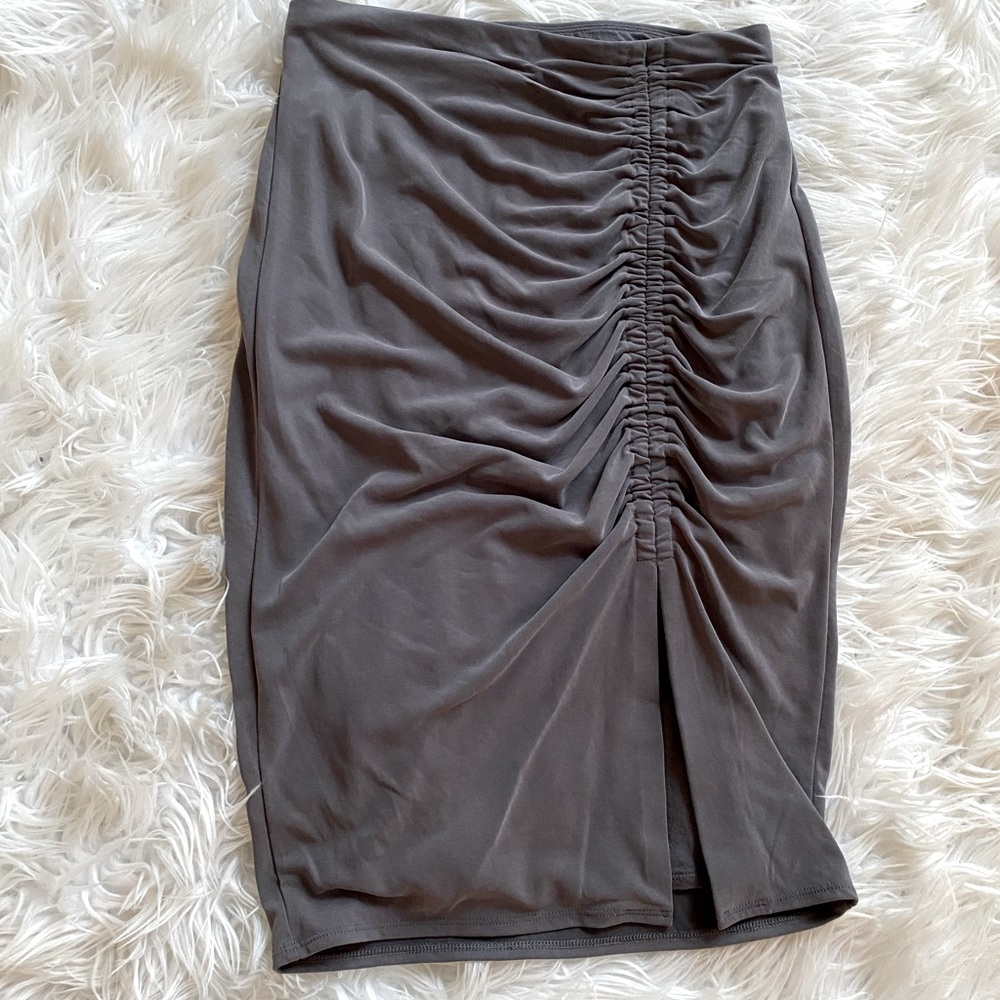 Express mid length skirt with slit Size Small